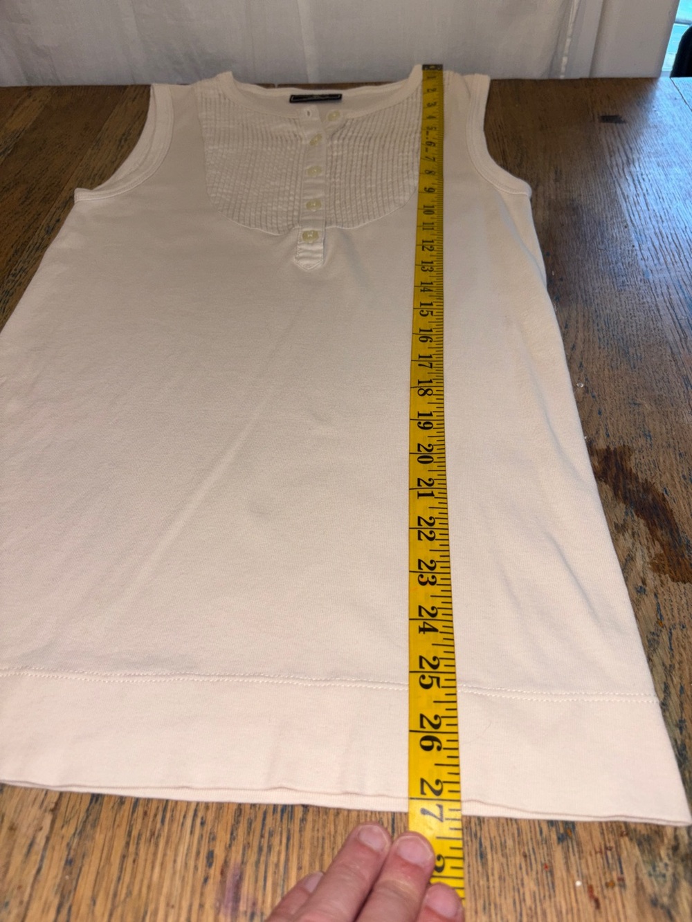 By Malene Birger Cream Fine Knit Sleeveless Top – Estimated Size XS - Picture 9 of 9